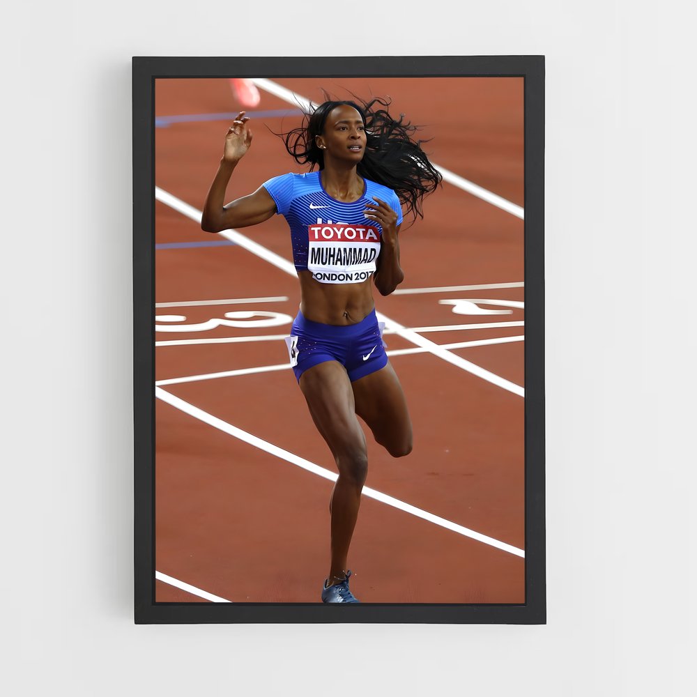 Poster Sprint de Dalilah – affiche Athlétisme (vue 2)